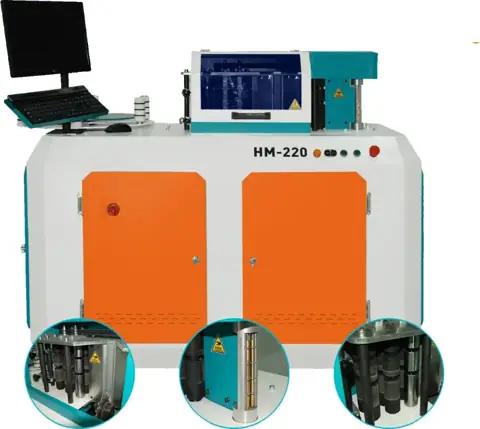 Paslanmaz ve Alüminyum Kutu Harf Büküm Makineleri HM 220 görsel 2