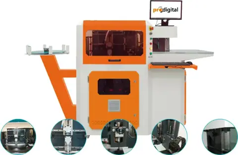 Paslanmaz ve Alüminyum Kutu Harf Büküm Makineleri HM 430 görsel 2