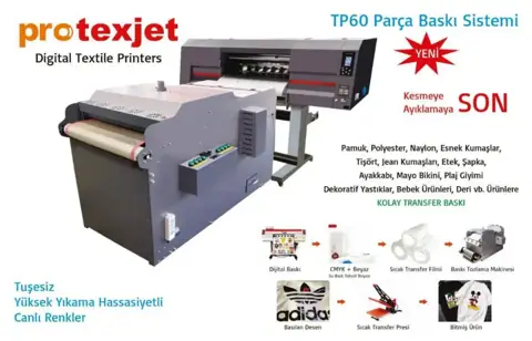Protexjet TP60 Dijital Tekstil Toz Transfer Baskı Makinesi görsel 2